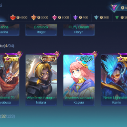 Legend Lunox, Annual (Karrie, Hayabusa), Kagura CLOUD, Sun LunarFest, Zodiac (Hilda, Lunox), Brody STUN, etc (A-7322) 3